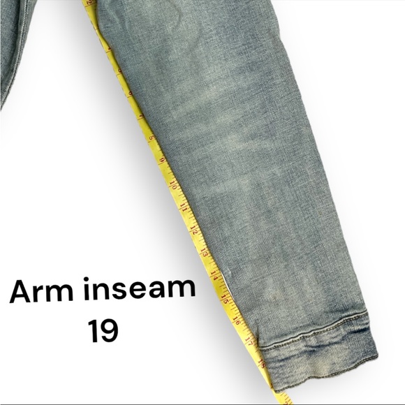 NWT Embellish NYC Devin Denim Patch Jacket Size Med - Picture 9 of 12